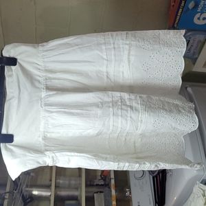 Anandas white eyelet skirt size 3x